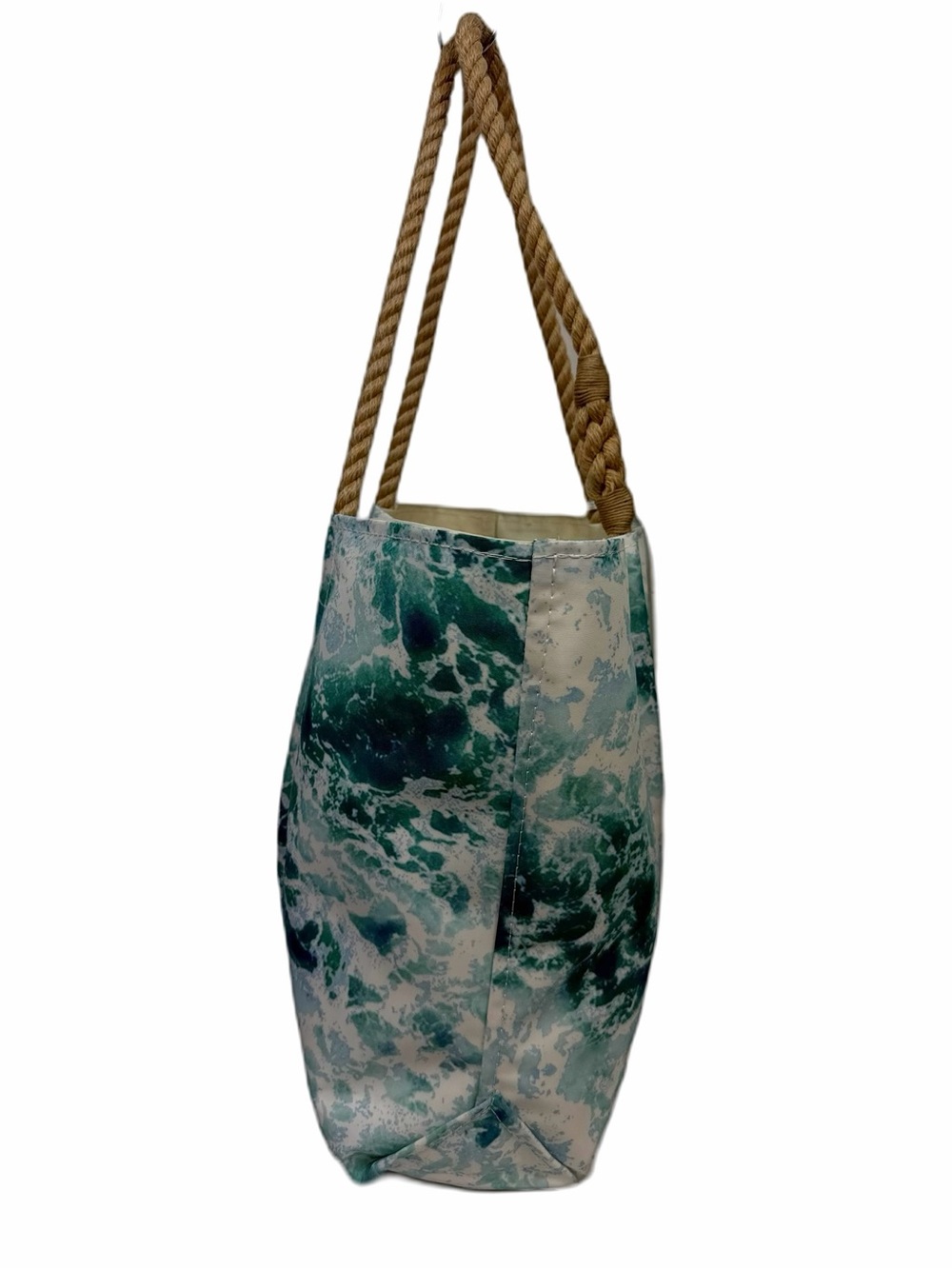 Sea Bags of Maine recycled sailcloth tote bag with rope handles “surf tote” - Picture 5 of 16